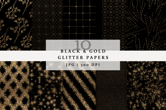 Black and Gold Glitter Backgrounds: A Strategic Choice for Visual Impact