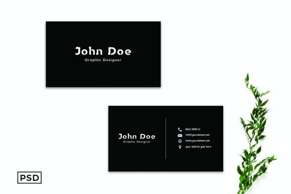 Black Minimalist Business Card Template: A Modern Approach to Professional Branding
