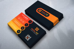 Creative Visit Cards in Orange Gradient