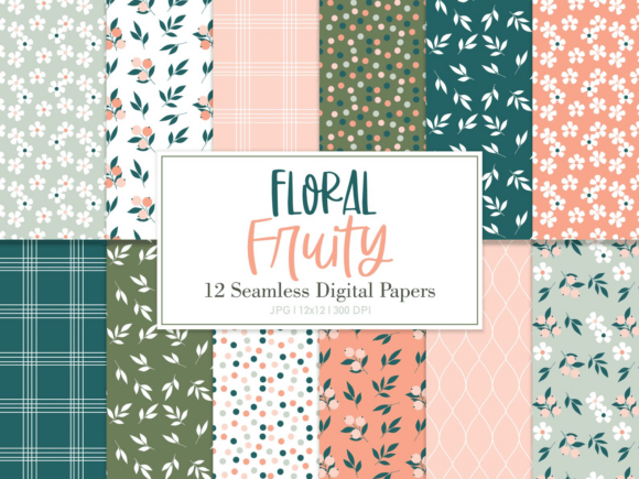Digital Paper Floral Fruity: A Versatile Design Resource
