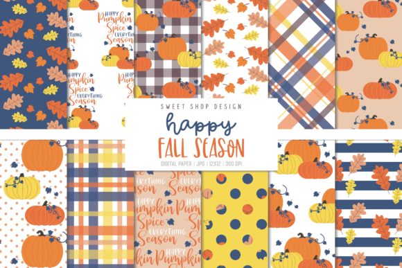Digital Paper Happy Fall: A Versatile Resource for Creative Projects