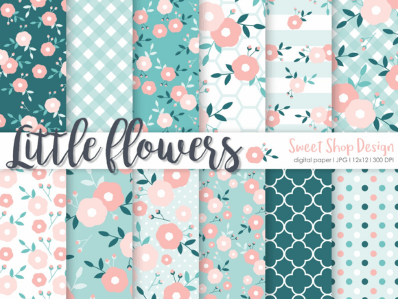 Digital Paper Little Flowers: A Versatile and Beautiful Resource for Creatives