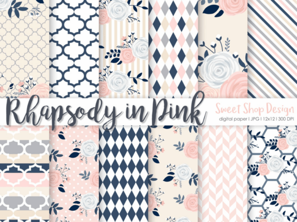 Digital Paper Rhapsody in Pink