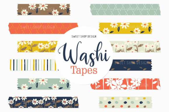 Digital Washi Tape Fresh As a Daisy