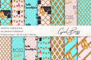 Fashion Makeup Digital Papers