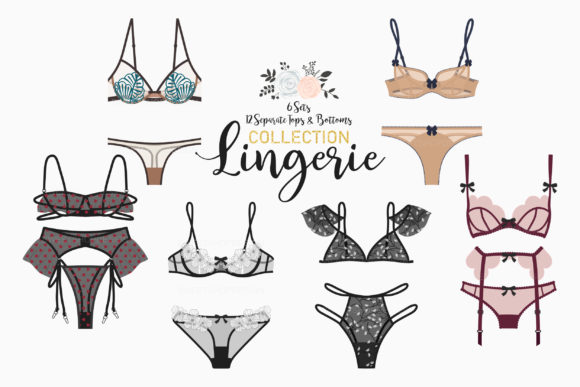 Lingerie Clip Art Fashion Illustration