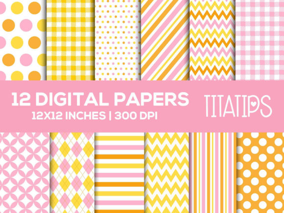 Rubber Duck Digital Paper, Girl Patterns: A Creative Solution for Designers and Crafters