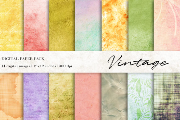 Vintage Digital Papers